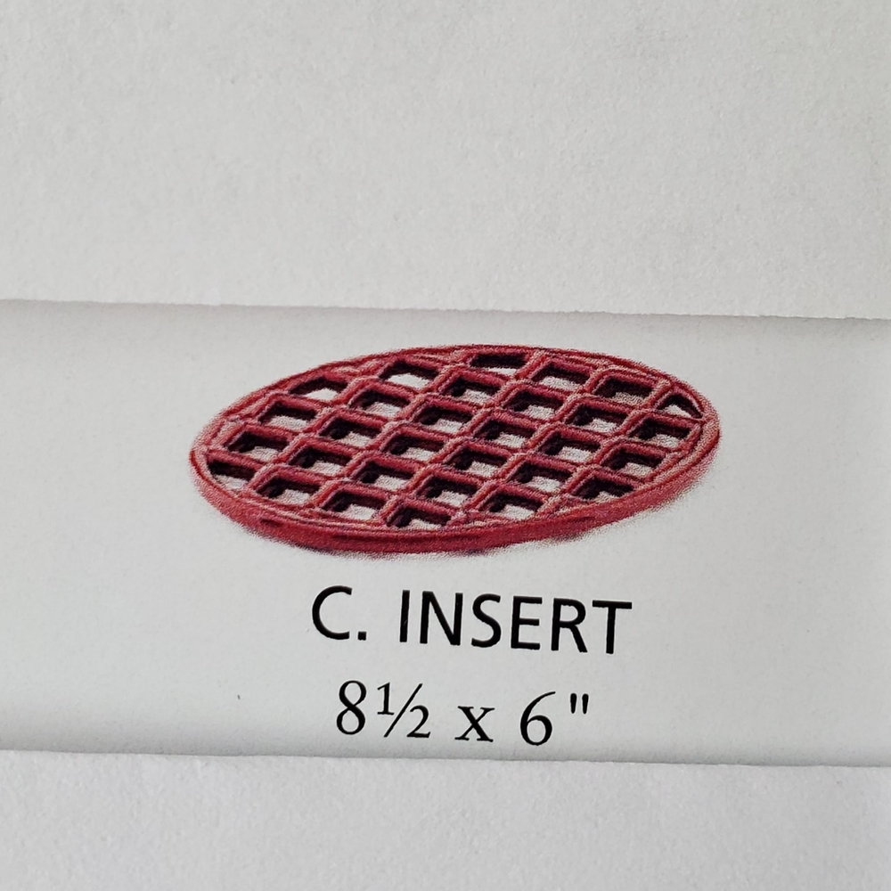 Berry color Grate fits in Bean Pot, Stoneware Home Interiors New, Oval